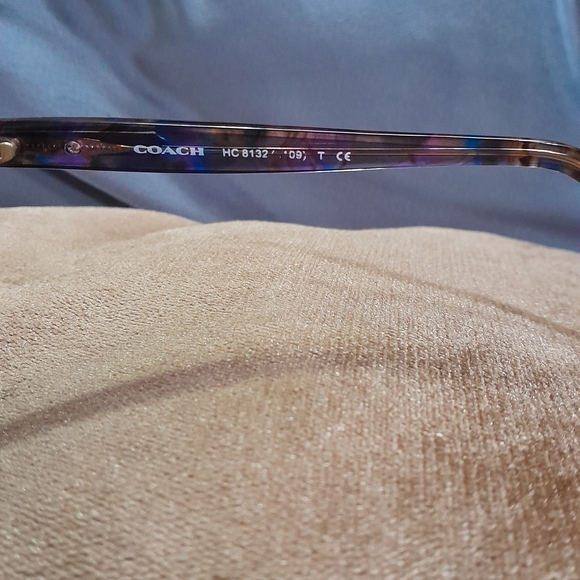 Coach Cat Eyes Confetti Purple Perscription  Sunglasses W/Case EUC - Picture 3 of 11